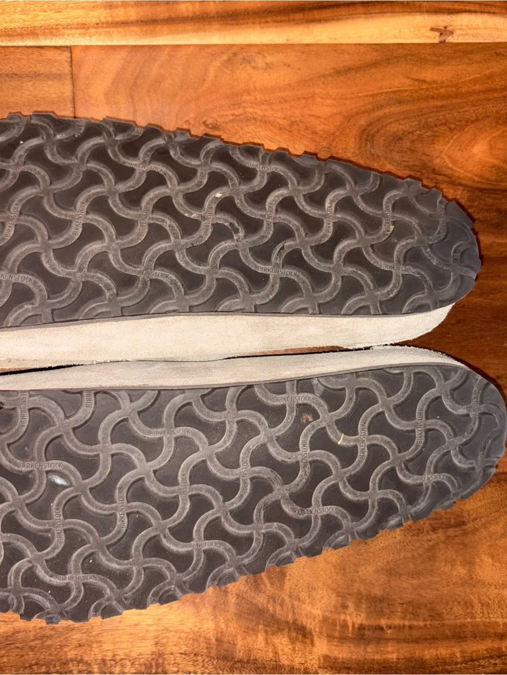 Birkenstock Men's Suede Loafers in Taupe